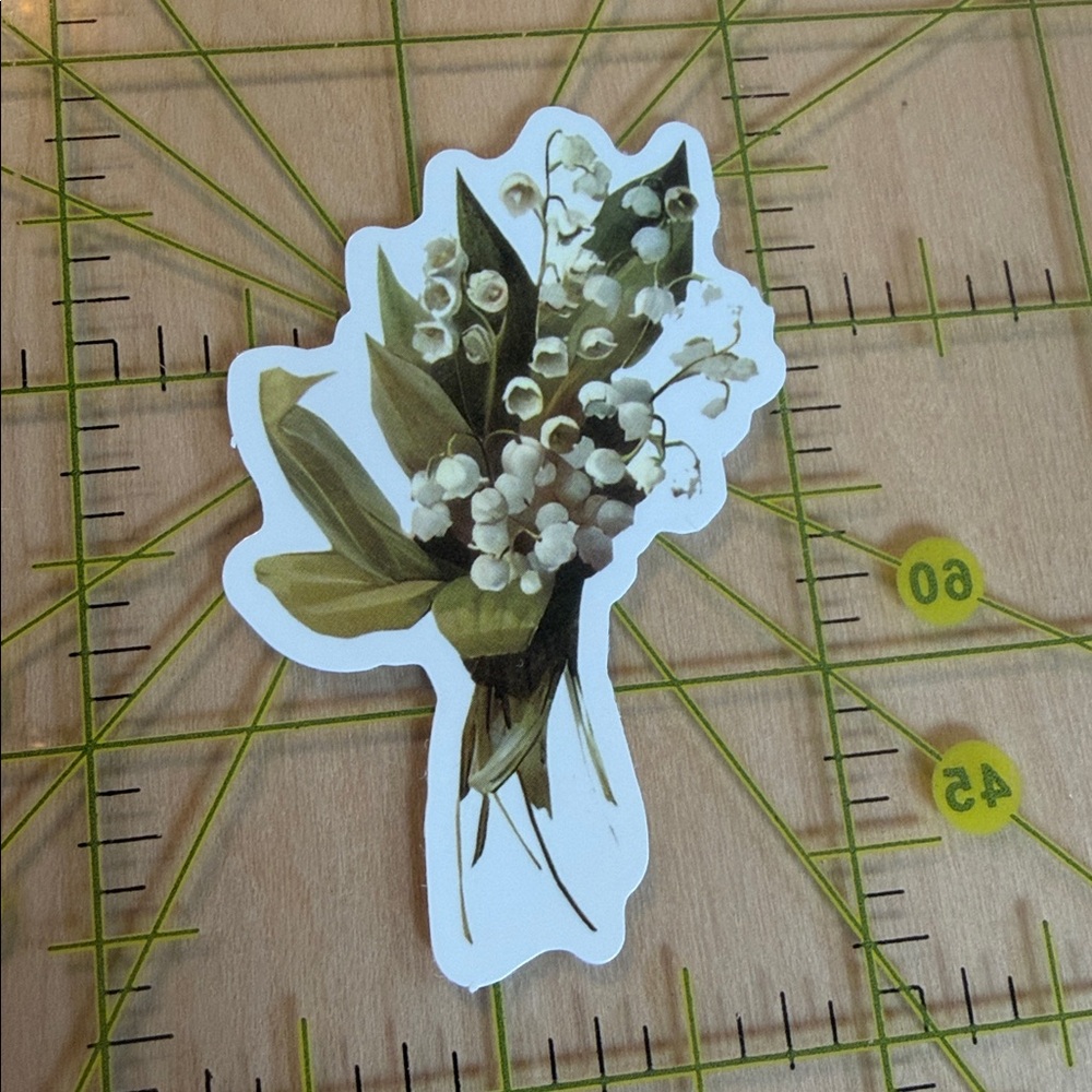 NEW Flowers Waterproof Vinyl Sticker
